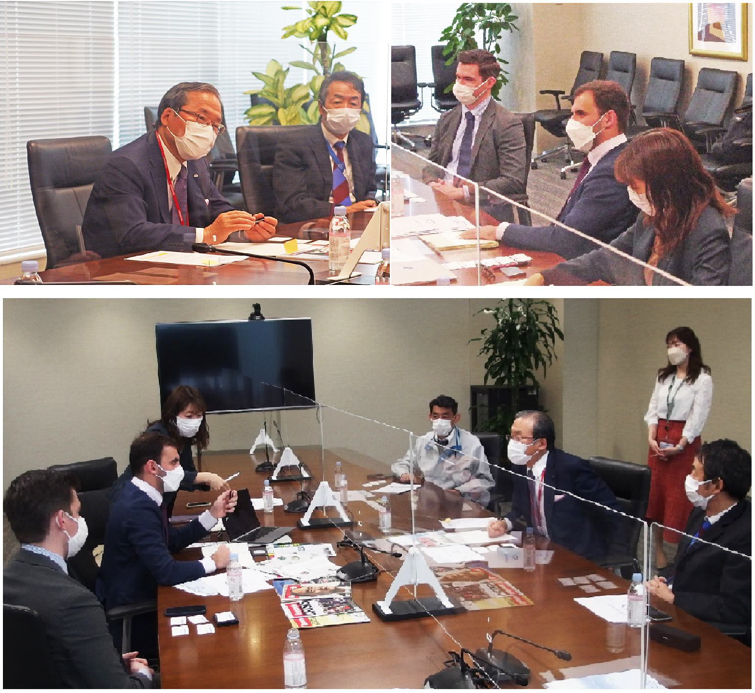 Photos of interviews