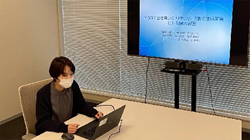 日本原子力学会2022年春の大会で「MCCCE法を用いたリチウム-７濃縮技術開発」を発表